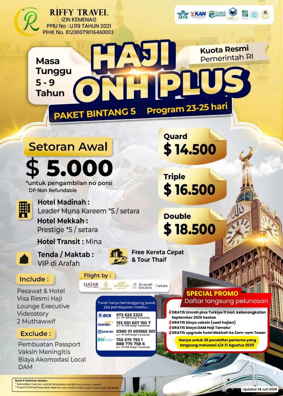 Riffy Tour Travel - Travel Umroh Terpercaya